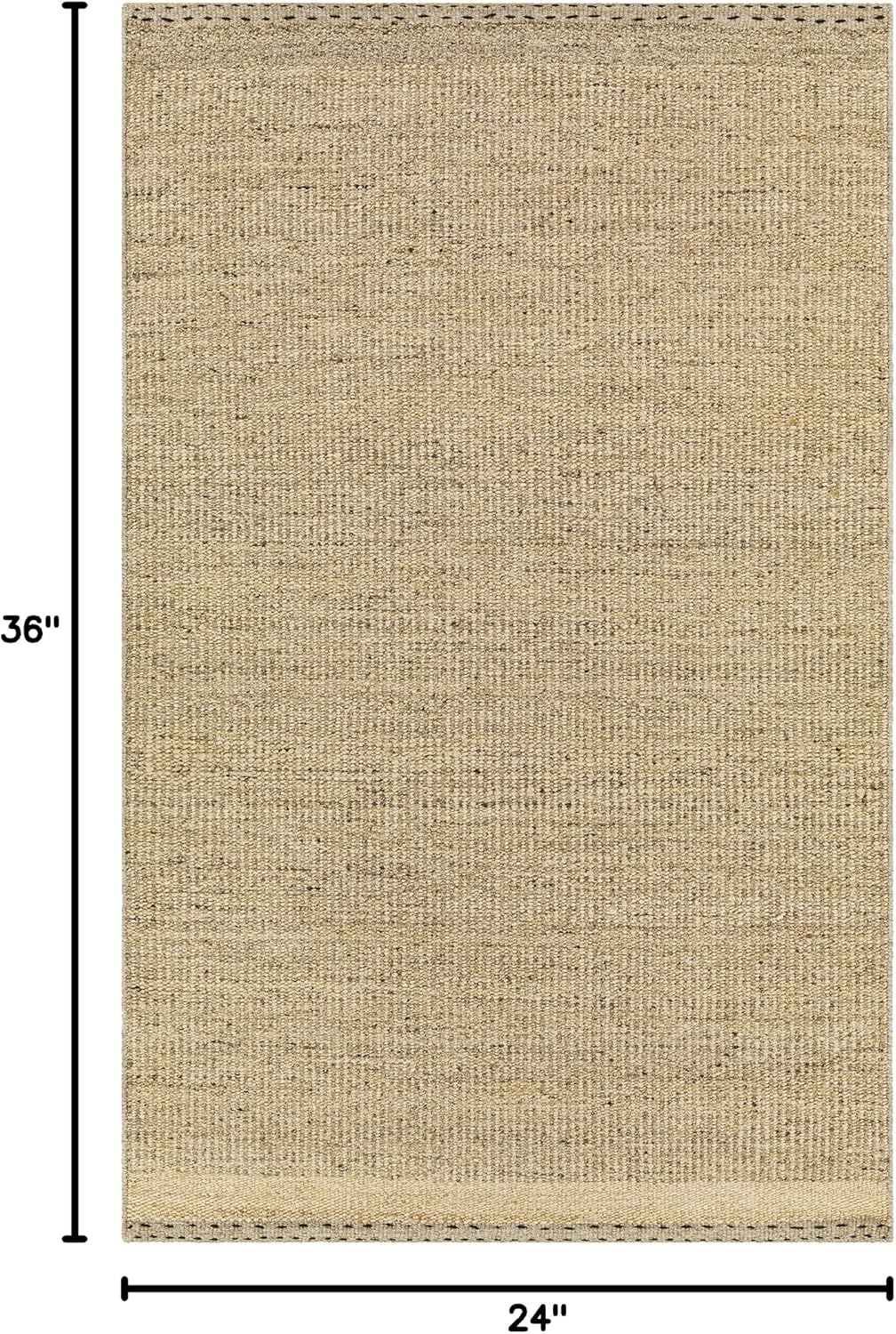 BoutiqueRugs Beige Solid Transitional Wool 2x3 Accent Rug Hand Woven Flatweave Charcoal Tan Dark Red Medium Gray Traditional Yaniklar Entryway Bedside Nursery Mudroom Bathroom Powder Room Non-Shedding