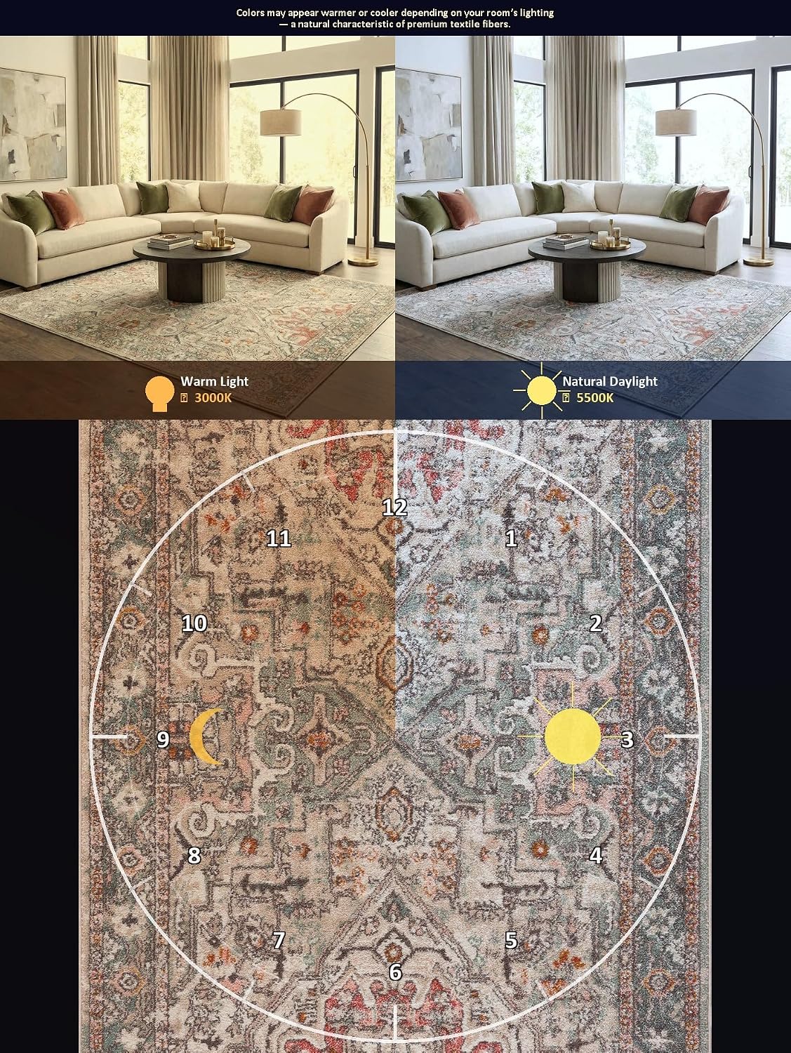 BoutiqueRugs Beige Abstract Traditional 5x7 Area Rug Charcoal Mustard Camel Dusty Pink Light Gray Off White Sky Blue Brick Red Tribal Damask Bolinas Living Room Bedroom Dining Room Home Office