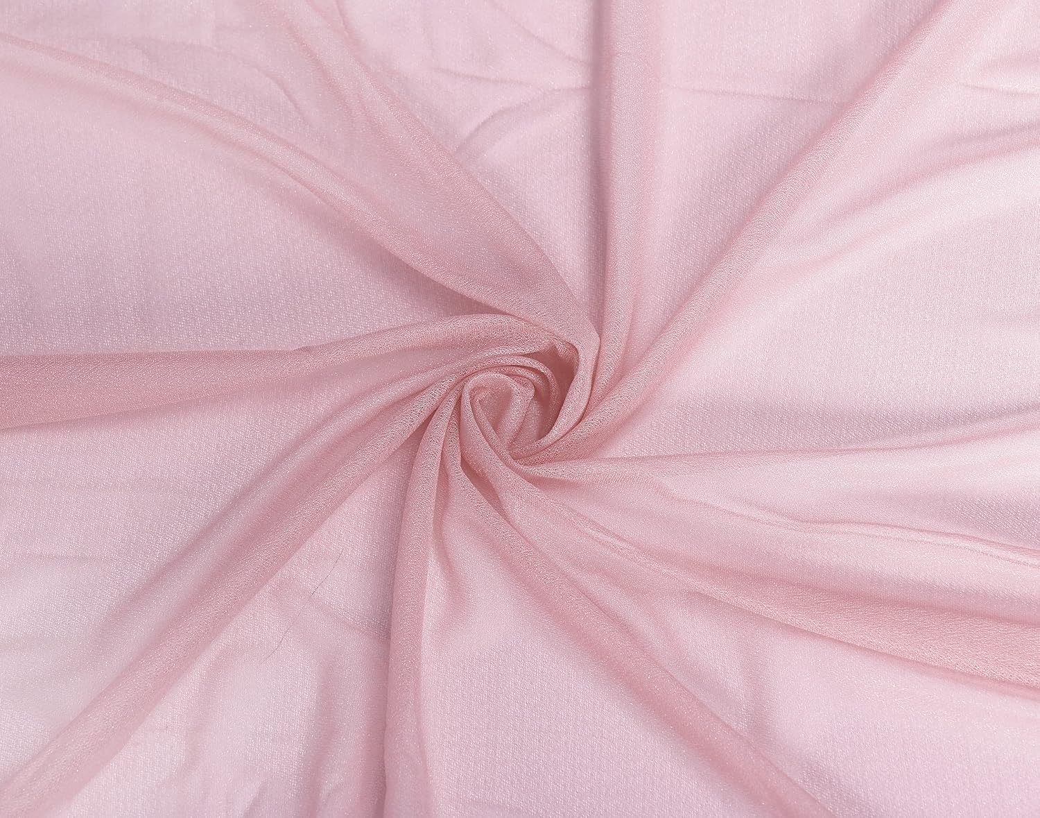 VDS 10ft Chiffon Table Runner 29x120 Inches Shimmer Sheer Centerpiece Cloth for Wedding Bridal Shower Birthday Graduation Engagement Ceremony Event Party Banquet Table Decoration (15 PC)(Blush Pink)