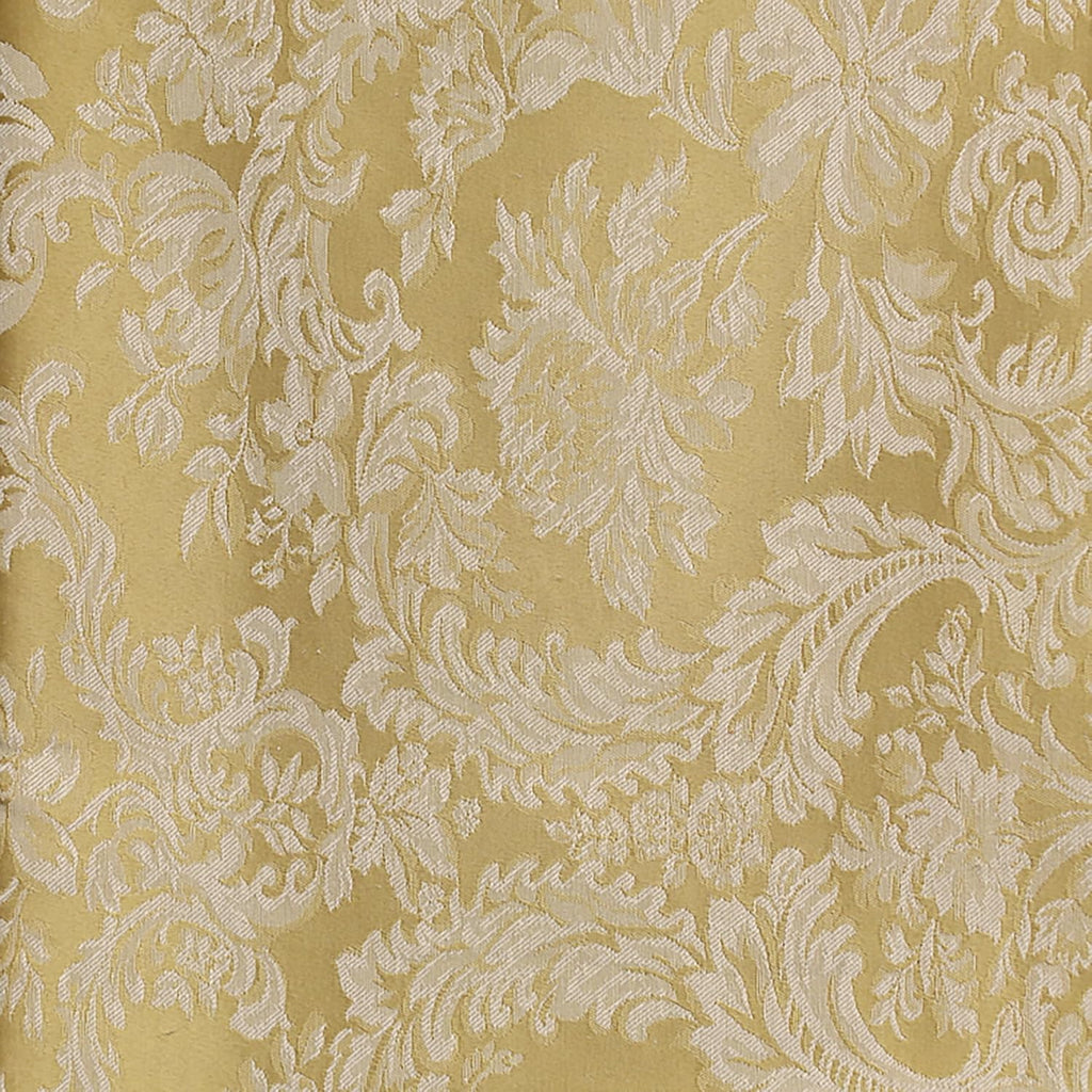 Ultimate Textile Miranda 120-Inch Round Damask Tablecloth Dijon Gold