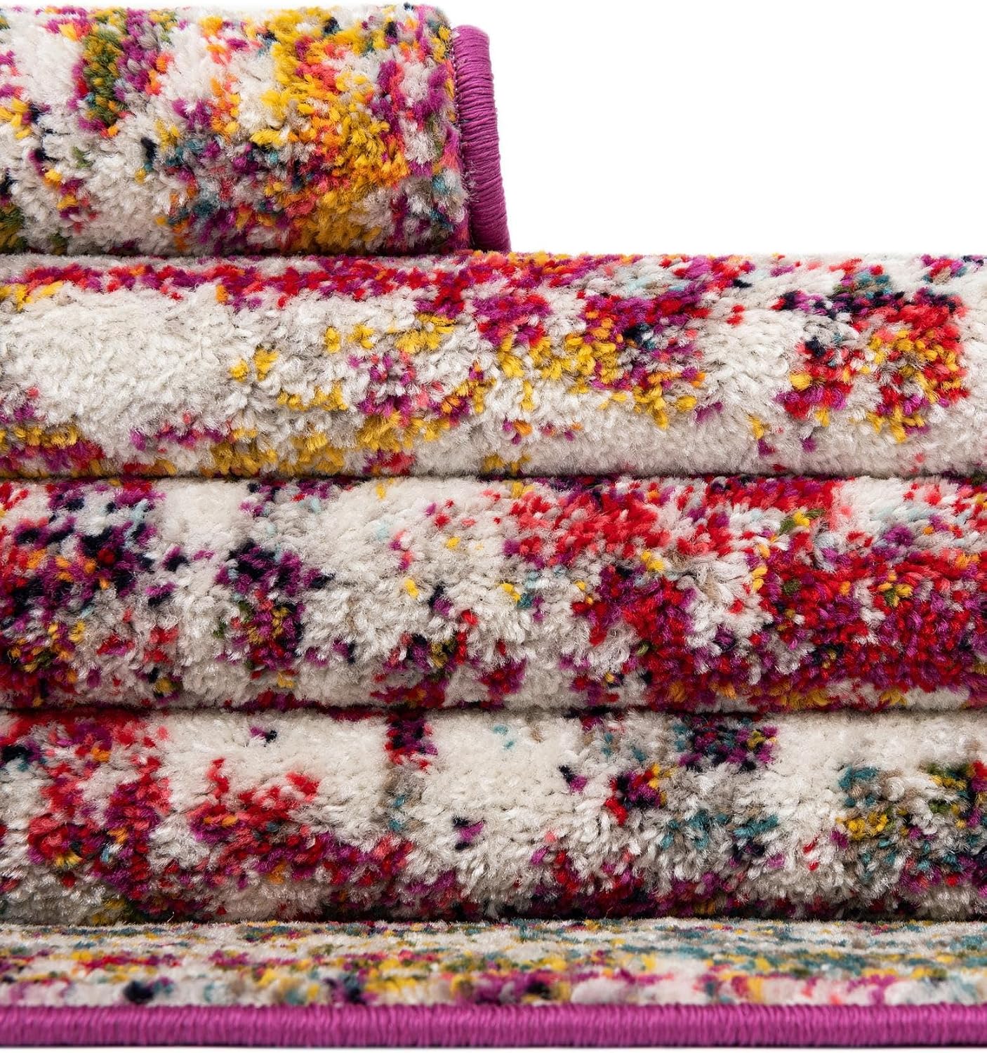 Rugs.com Arlington Collection Rug – 10 Ft Runner Multi Medium-Pile Rug Perfect for Hallways, Entryways