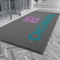 Custom Welcome Doormat with Logo Text Indoor Outdoor Mat, Rubber Backing Non Slip Front Door Mat Outside Entrance