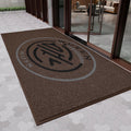 Custom Logo Door Mat Outdoor Commercial Carpet Floor Mat for Front Door, Non-Slip Low Profile Porch Patio Doormat
