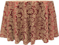 Ultimate Textile Miranda 120-Inch Round Damask Tablecloth Bordeaux