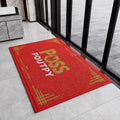 Custom Personalized Floor Mat with Any Logo Text, Anti-Skid Rubber Backing, All-Weather Waterproof Front Door Mat Outside Entrance