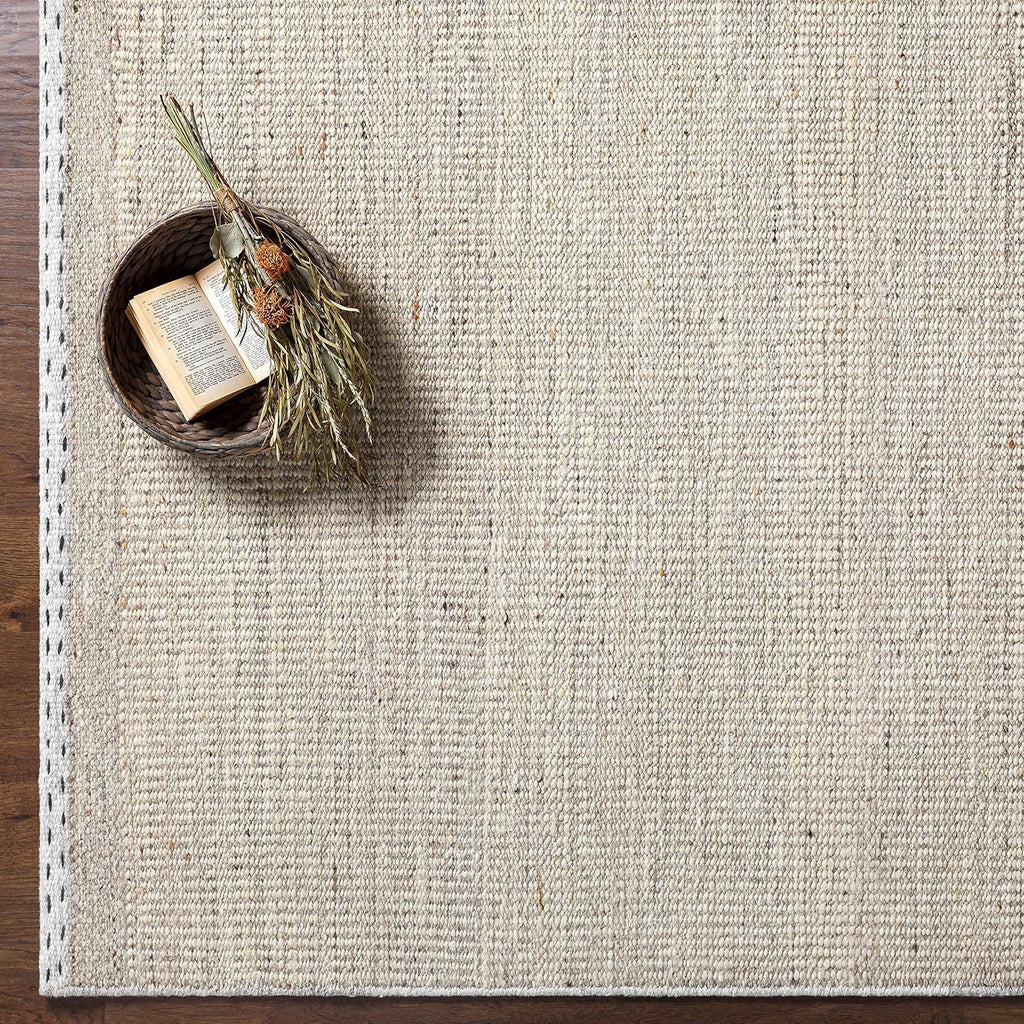BoutiqueRugs Beige Solid Transitional Wool 2x3 Accent Rug Hand Woven Flatweave Charcoal Tan Dark Red Medium Gray Traditional Yaniklar Entryway Bedside Nursery Mudroom Bathroom Powder Room Non-Shedding