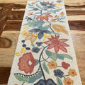 Enliven Handmade XL Table Runner, Beaded Table Runner, Spring Floral Bead Runner, 13x60inch, Multicolour