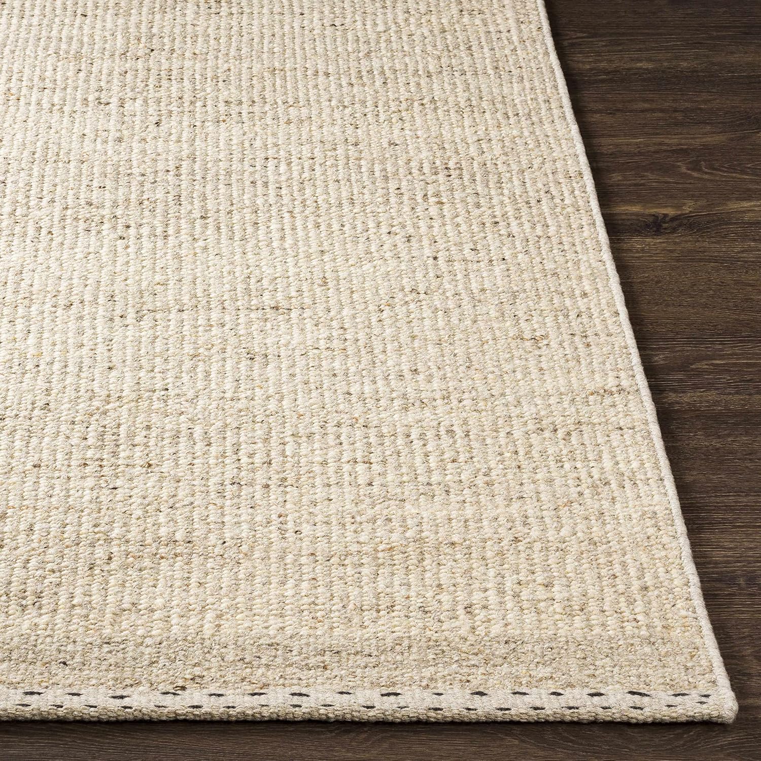 BoutiqueRugs Beige Solid Transitional Wool 2x3 Accent Rug Hand Woven Flatweave Charcoal Tan Dark Red Medium Gray Traditional Yaniklar Entryway Bedside Nursery Mudroom Bathroom Powder Room Non-Shedding