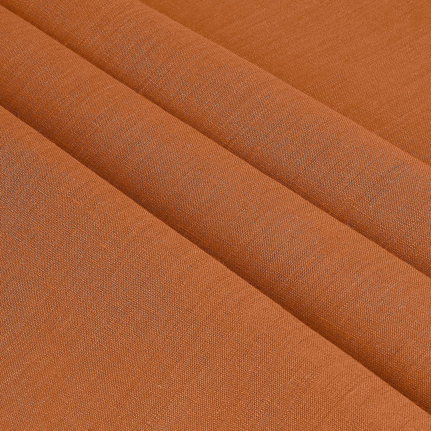 Signature Linen™ by D'Moksha Rust Tablecloth, Rectangle Tablecloth 60 x 144 Inch, 100% Pure Linen, Hemstitch, Machine Washable, Long Table Cloth- Summer